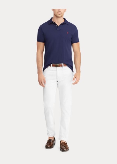 Jeans Polo Ralph Lauren Hombre Blancos - Varick Slim Straight - WESMA8174